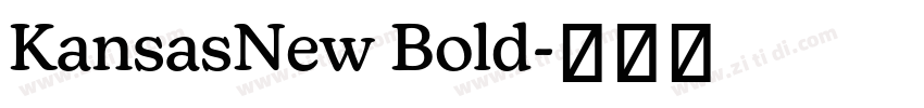 KansasNew Bold字体转换